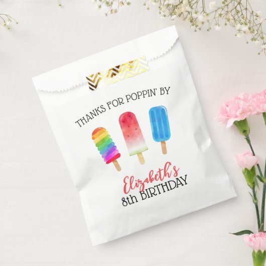 Leuke Popsicles Custom Verjaardag Favor Bag Bedankzakje (Gezegeld)