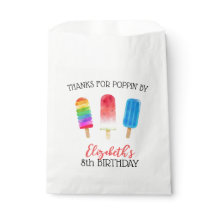 Leuke Popsicles Custom Verjaardag Favor Bag