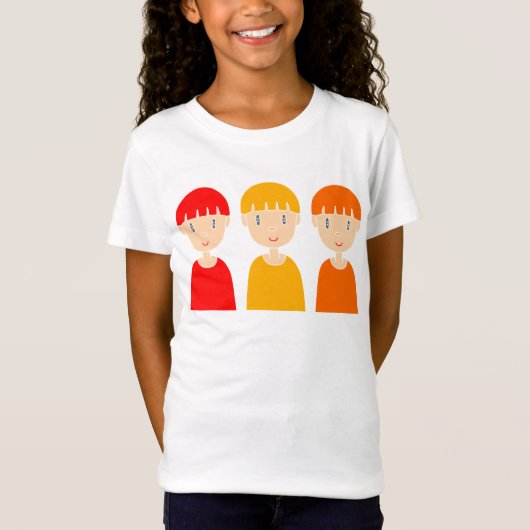 Leuke, popstijl kinderen. t-shirt (Voorkant)