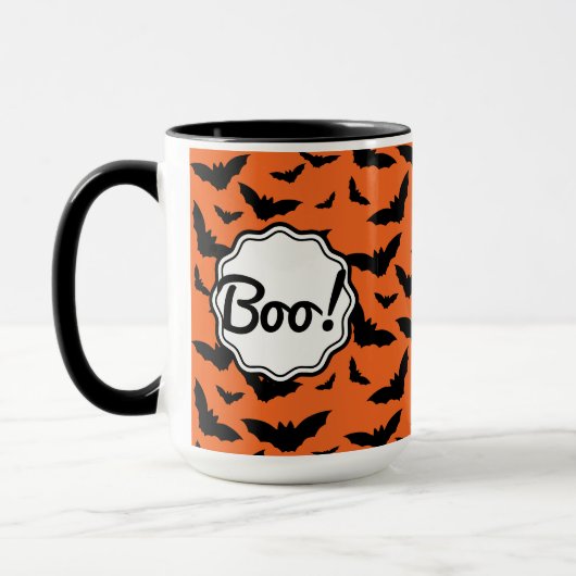 Leuke Populaire Halloween Sinaasappel Black Bat Bo Mok (Links)