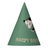 Leuke Possum illustratie Licht Groen Gepersonalise Feesthoedjes (Links)