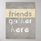 leuke poster citeert vrienden hier (Voorkant)