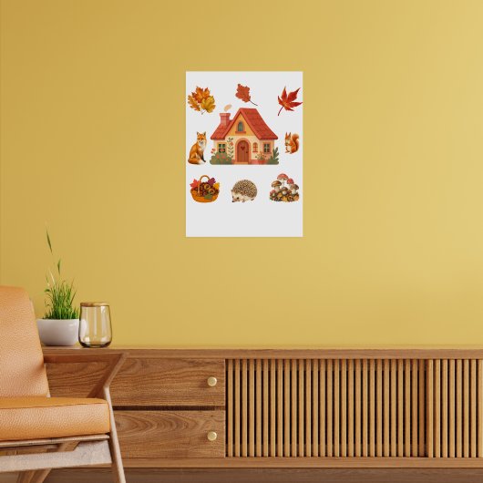 Leuke poster voor herfst thuis. (Woonkamer 2)
