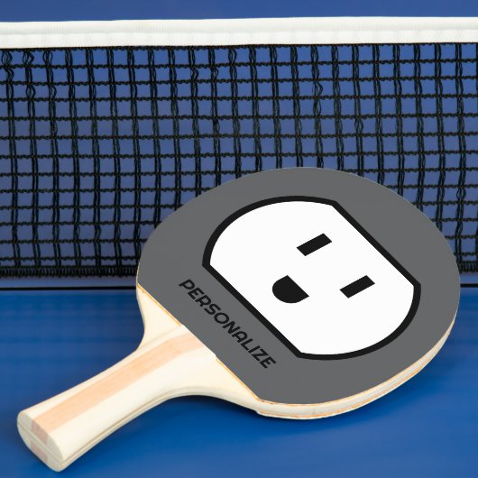 Leuke power socket ping pong paddle voor tafeltenn tafeltennisbatje (Insitu)