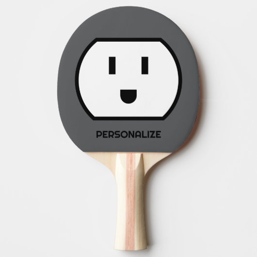Leuke power socket ping pong paddle voor tafeltenn tafeltennisbatje (Voorkant)