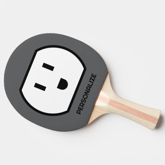 Leuke power socket ping pong paddle voor tafeltenn tafeltennisbatje (Zijkant)