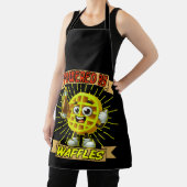 Leuke Powered by Waffles Art Design Schort (Insitu)