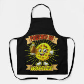 Leuke Powered by Waffles Art Design Schort (Voorkant)