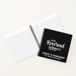 Leuke predikant inwijding HET IS EIGENLIJK EERW.  Notitieboek