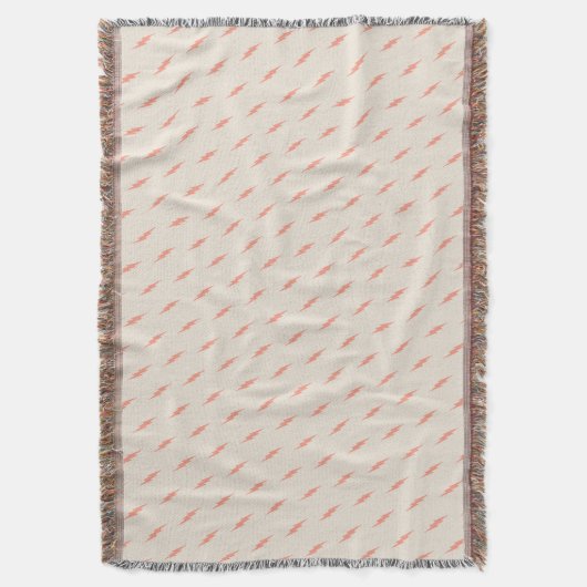 Leuke preppy esthetische roze bliksemschicht deken (Voorkant Verticaal)