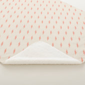 Leuke preppy esthetische roze bliksemschicht sherpa deken (3/4)