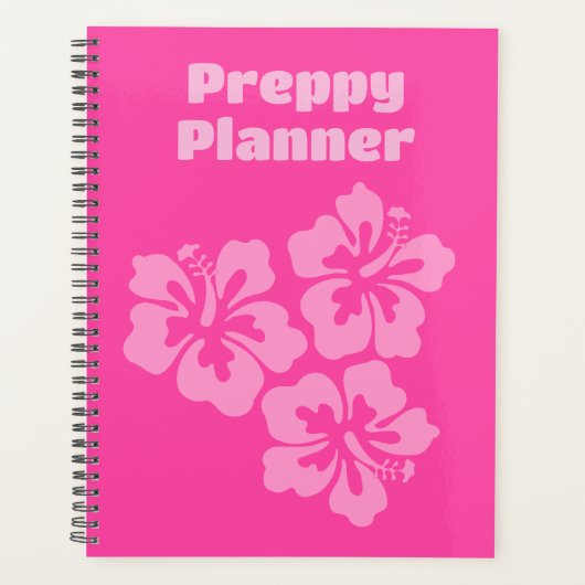Leuke Preppy Planner Roze (Voorkant)