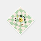 Leuke Preppy Sage Groene Y2K Retro Verjaardagsserv Servet (Hoek)