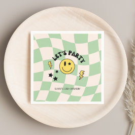 Leuke Preppy Salie Groene Y2K Retro Verjaardagsser Servet