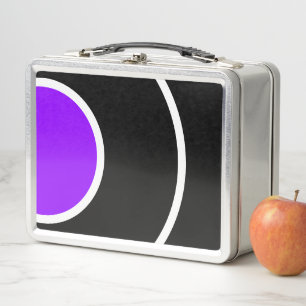 Leuke Pret Bright Paarse Zwarte Witte Concentrisch