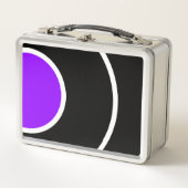 Leuke Pret Bright Paarse Zwarte Witte Concentrisch (Voorkant)
