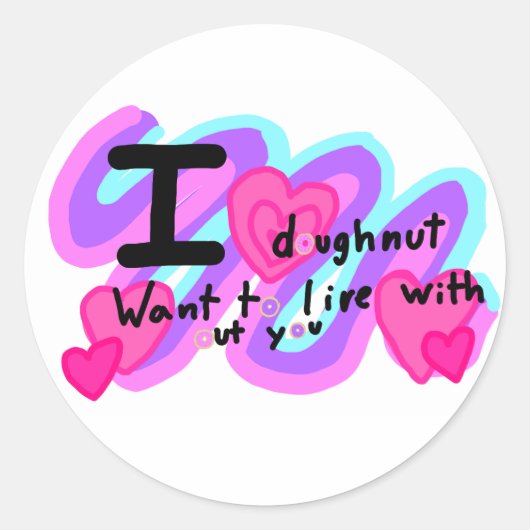Leuke pret coaster ronde sticker (Voorkant)