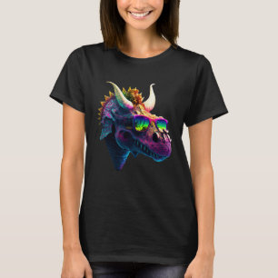 Leuke pret dinosaurus triceratops zonnebril t-shirt