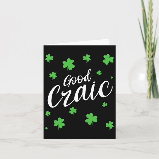 Leuke pret Fun Ierse slang Shamrocks St Patricks D Kaart (Voorkant)