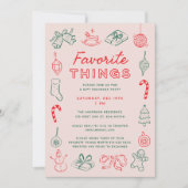 Leuke pret kerst krabbeltjes favoriete dingen vaka kaart (Voorkant)