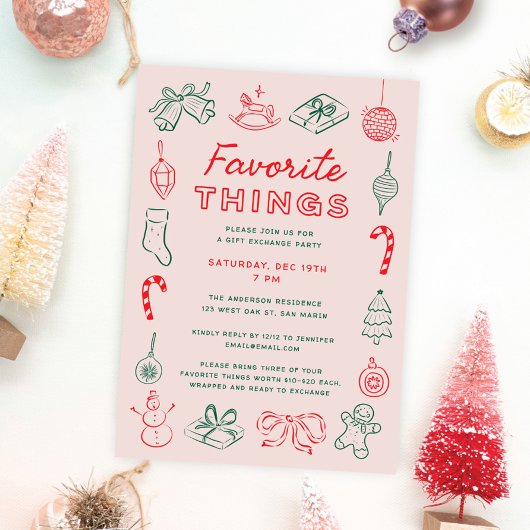 Leuke pret kerst krabbeltjes favoriete dingen vaka kaart