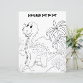 Leuke pret kids activiteit dinosaurus verbind de s (Staand voorkant)
