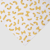 Leuke pret pasta macaroni patroon op wit tissuepapier (Detail)
