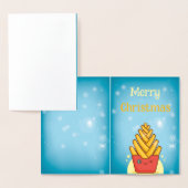 Leuke prettig kerstfeest folie kaarten (Display)