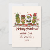 Leuke Prettige Picklemas Kerstmis Feestdagenkaart (Voorkant)