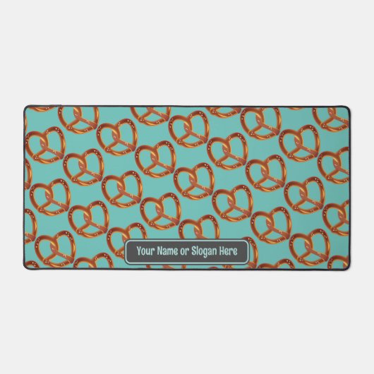 Leuke Pretzel Snacks - Crunchy Twists - Aangepaste Bureaumat (Voorkant)