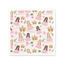 Leuke prinses en koninklijk kasteel feest