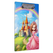 Leuke prinses in een sprookje kasteel gepersonalis klembord (Rechts)