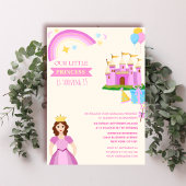 Leuke prinses Levendige kleurrijke unieke Quinceañ Kaart