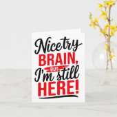 Leuke Probeer Brain, Stroke Survivor _1 Kaart (Gele Bloem)