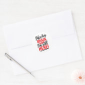Leuke Probeer Brain, Stroke Survivor _1 Ronde Sticker (Envelop)