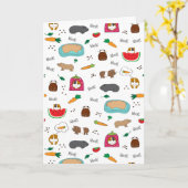 Leuke Proefkonijnen Kaart (Gele Bloem)