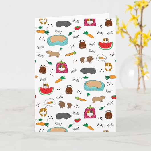 Leuke Proefkonijnen Kaart (Gele Bloem)