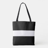 Leuke professionele brede zwart witte nautische st tote bag (Achterkant)