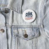 Leuke programmeercitaten AI programmeur ontwerp Ronde Button 5,7 Cm (In situ)