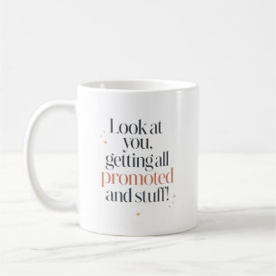 Leuke promotie felicitaties voor vriend koffiemok