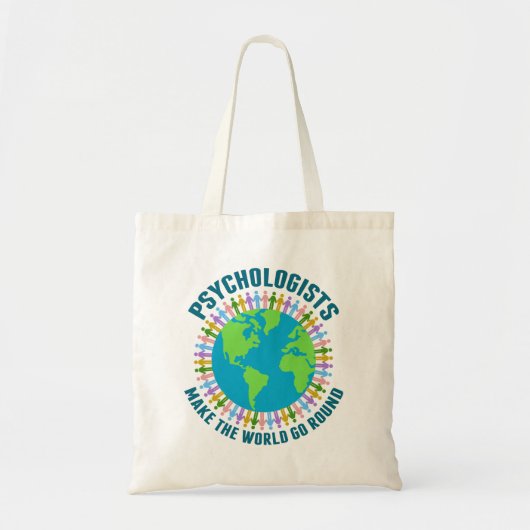 Leuke Psycholoog World Quote over Psychologie Tote Bag (Voorkant)
