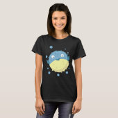 Leuke Puffer Fish Blue T-shirt (Voorkant volledig)