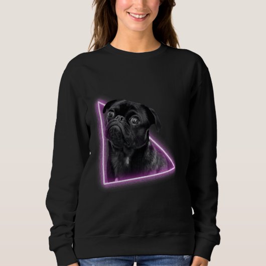 Leuke pug afkomstig uit neon gateway Classic T-Shi Trui (Voorkant)