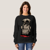 Leuke Pug Grave Stone Classic T-shirt 950 (Voorkant volledig)