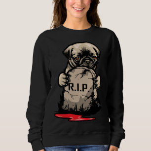Leuke Pug Grave Stone Classic T-shirt 950