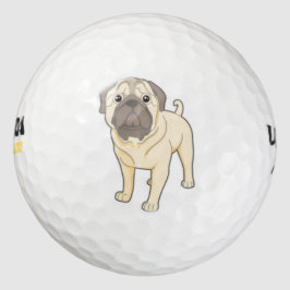 Leuke Pug hond golfbal Golfballen