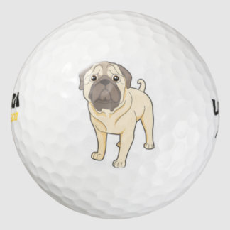 Leuke Pug hond golfbal Golfballen