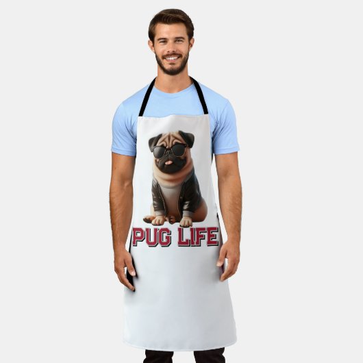 Leuke Pug Hond Schort (Gedragen)