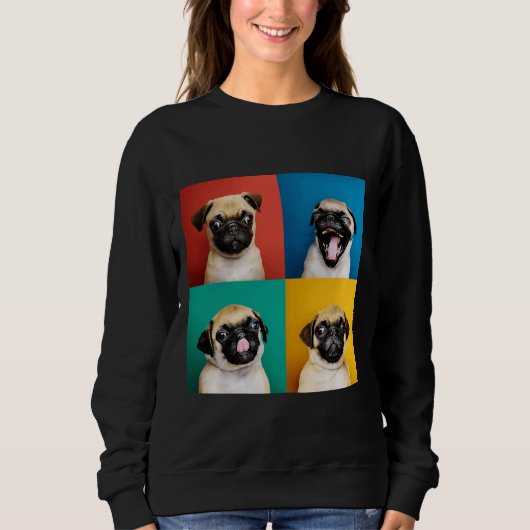 Leuke Pug Puppy Classic T-shirt 690 (Voorkant)