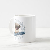 Leuke Pug Puppy Koffie Mok (Voorkant links)